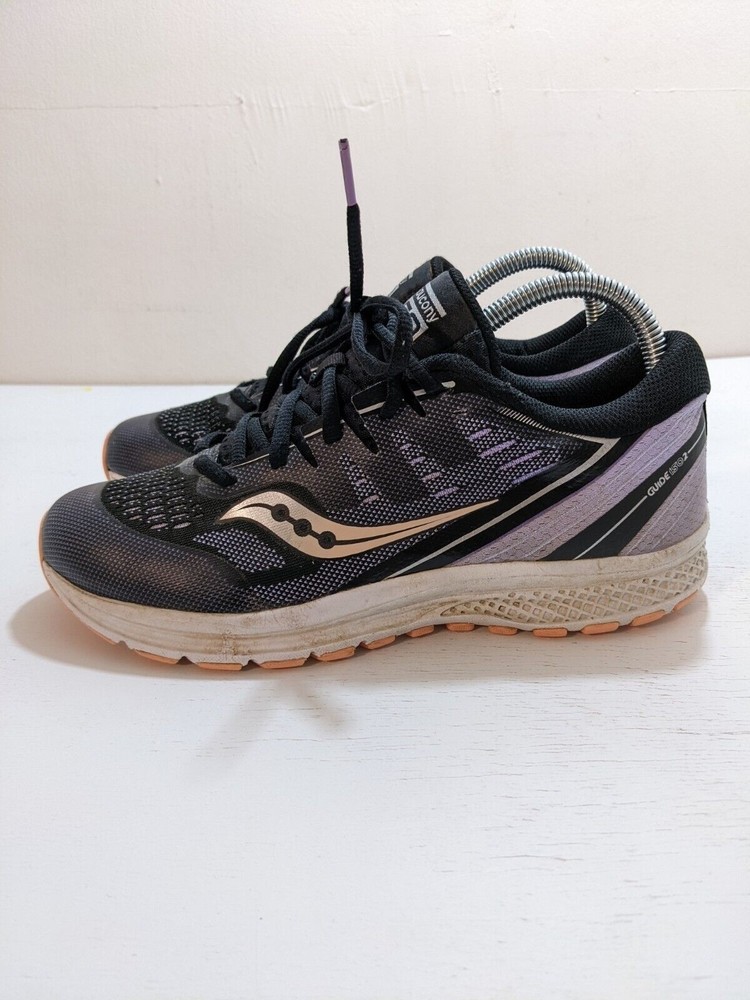 Saucony Guide ISO 2 Running Shoes Women Size 6M Purple/Black S710000-6